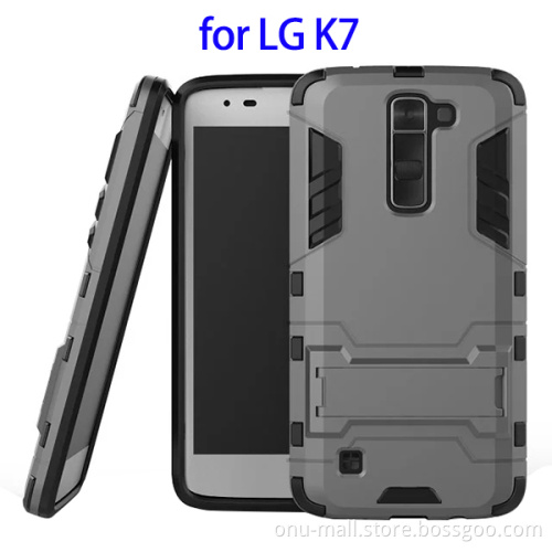 2 In 1 Belt Clip Rugged Kickstand Hybrid Combo Case for LG K7, for LG K7 Mobile Phone Case Cover